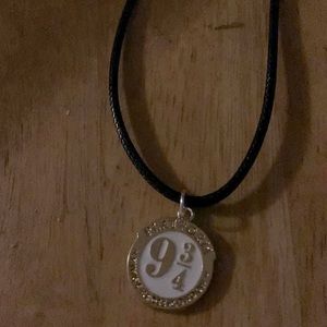 Platform 9 3/4 charm necklace